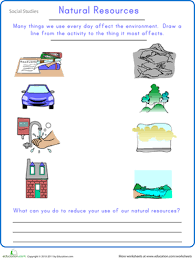 2nd grade math worksheet see the category to find more. Preserving Natural Resources Worksheet Education Com