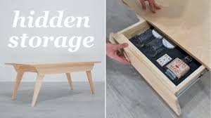 This type of coffee table is great for readers with an always overflowing tbr pile. How To Build A Hidden Storage Coffee Table Mid Century Modern Diy Youtube