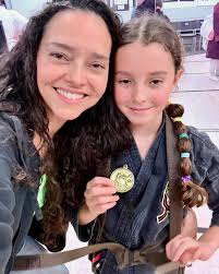 Our baby girl has been working hard! She just earned her brown advanced  belt in karate and a medal!!! We're so proud! Great work Día! We love you!  And thank you NKS