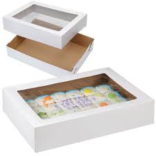 1 white 9.5x6.5x3 inch boxes with window, small gift box, cup cake,biscuit,gift. Wilton L Cake Carriers Storage