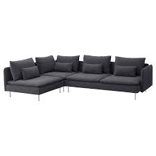 Ikea sells söderhamn sofas without the cover and with or without armrests, so you can personalise yours with the bemz cover of your choice from the very start. Soderhamn Ecksofa 4 Sitzig Ohne Abschluss Samsta Dunkelgrau Ikea Osterreich