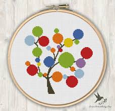 Read reviews for dimensions® counted cross stitch kit, rainbow peace. Rainbow Tree Cross Stitch Pattern Modern Cross Stitch Etsy Kanavice Tasarimlari Kanavice Ornekleri Nakis Desenleri