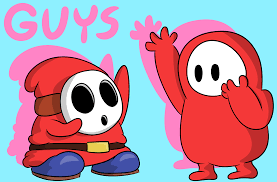 I'll break this down further below, but their central problem is that they're just really anxious, scared, and inhibited around women. Personal Theory Shy Guys From The Mario Games And Fall Guys Are Somehow Related Fallguysgame