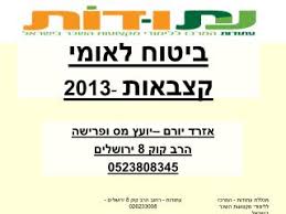 רחוב הרב קוק 8 בית אברהם ברוכוף. Ppt ×'×™×˜×•×— ×œ××•×ž×™ ×§×¦×'××•×ª 2013 Powerpoint Presentation Id 5979699