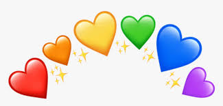 Want to find more png images? Crown Heartcrown Pride Rainbow Rainbowheart Glitter Rainbow Heart Emoji Transparent Hd Png Download Kindpng