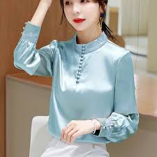 Blouse wanita | big size | plain blouse | atasan wanita | baju jumbo erlinda. Korean Silk Women Blouses Women Satin Shirts Elegant Women Long Sleeve Blouse Shirt Plus Size Womens Tops And Blouses Harajuku Blouses Shirts Aliexpress