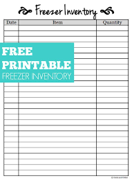 Free Printable Freezer Inventory Sheet Freezer Inventory Sheet Freezer Inventory Printable Inventory Printable
