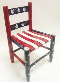 Items Similar To Red White And Blue Child S Wooden Chair On Etsy Painted Wooden Chairs Wooden Chair Painted Chairs