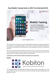 The wireless transfer uses your wifi network to communicate between the sending device and the receiving one, which means no data is used to send the files. Top Mobile Testing Tools In 2017 For Android By Alisha Henderson Issuu
