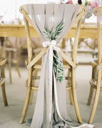 Looking For A Way To Upgrade Your Reception Chairs Make Like The Nouveau Romantics And Tie A Clot Wedding Chair Decorations Wedding Chairs Wedding Decorations