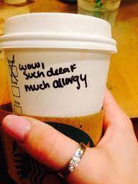 Told My Starbucks Barista To Make My Coffee Very Decaf Because I Have A Caffeine Allergy She Reponded With This Starbucks Barista Starbucks Allergies