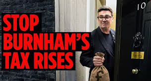 🚨Andy Burnham plans to raise taxes on your family by £3,450. That's £38  Billion of new taxes. No one voted for this. He needs to rule them out,  today. If he won't,