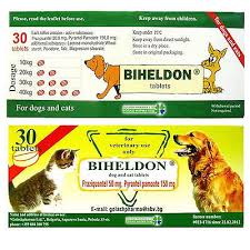 Biheldon Dog And Cat Puppy Wormer 30 Tablets Broad Spectrum