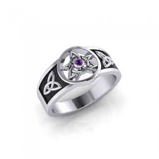 Celtic Trinity The Star Silver Ring Tri058 Silver Rings Silver Earrings Studs Fine Diamond Jewelry
