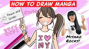 What's the most common hand gesture in anime? How To Draw A Kawaii Girl With A Peace Sign Step By Step Youtube