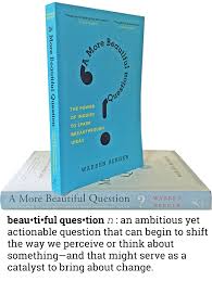 Why will they read—and keep reading—this book? A More Beautiful Question The Book A More Beautiful Question By Warren Berger