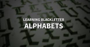 Very few people can actually do this well. Learning Blackletter Alphabets Free Downloadable Guides Jake Rainis