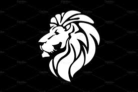 Black And White Lion Tattoo Lion Head Logo Lion Head Logo Lion Art Lion Images