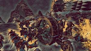 Nippon is a fictional country in warhammer universe. Ancient Nippon Art Of Doomwheel Attack Totalwar