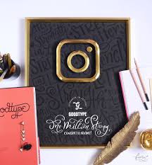 I Created A Fake 3d Paper Instagram Award A Spoof Off Of Youtube Awards For Goodtype For Reaching 1 Million Followers Instagram Logo Hand Lettering Goodtype