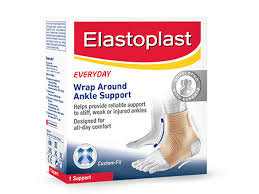 Begin your wrap several inches above the injured ankle. Elastoplast Wrap Around Ankle Support