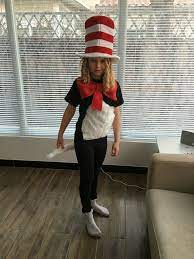 Cat In The Hat Costume For World Book Day Super Hero Costumes Hero Costumes Diy Halloween Costumes