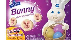 Pink bunnies and yellow chicks. Pillsbury Ready To Bake Bunny Shape Sugar Cookie Dough 20 Count Pillsbury Sugar Cookies Bunny Cookies Shaped Cookie