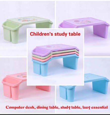 Study And Drawing Table For Kids Children Portable Multipurpose Plastic Table for Kids and Adult 2 in 1 Study Mini Drawing ,Computer and Laptop Table ...