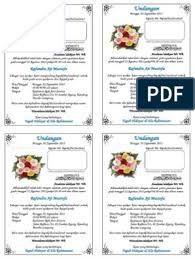 Contoh Undangan Aqiqah Doc Simpel Kertas A4 Dibagi 4 Kata Kata Undangan Pernikahan Templat Undangan Desain Undangan Perkawinan