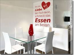 Spruch Wo Die Liebe Den Tisch Deckt Tisch Wandtattoo Spruche Kuche Esszimmer