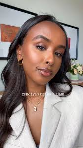 zendaya’s iconic met gala glam by ernestocasillas 🤎 im really into the  sculpted browns and the warmth, she looked so fab, @hauslabs velvet  bronzer, jatoba , hourglasscosmetics ambient lighting ...