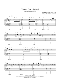 You Ve Got A Friend In Me Piano Sheet Free You Ve Got A Friend By Carole King Piano Sheet Music Intermediate Level Sheet Music Piano Sheet Music Carole King