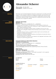 The electrical engineering cv sample gives a precise idea of what exactly the cv would look like for the electrical engineers. Helpdesk Technician Resume Sample Kickresume