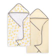 Little Ducks Organic Baby Hooded Towels 2 Pack
