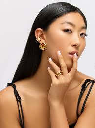 Tara Ring Set in 18k Gold Plated Stainless Steel