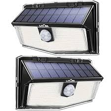Litom 160 Led Solar Motion Sensor Lights Outdoor Ip67 Waterproof Solar Best Offer Backyardequip Com In 2020 Sensor Lights Outdoor Solar Powered Security Light Solar Wall Lights