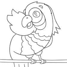 Ilustração de papagaio verde e amarelo, pássaro papagaio, papagaio dos. Livros De Colorir Papagaio Exotico Para Imprimir Gratuitamente Colorixo Com