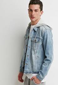Hooded Denim Jacket Hooded Denim Jacket Hooded Jacket Men Leather Jacket Men
