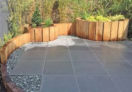 The tile shop offers porcelain, slate, granite and quartzite floor tile that will work in tandem with any outdoor landscaping to create a beautiful, organic look. 25mm Blue Black Granite Paving Slabs Patio Stones Nustone