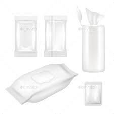 Download Vector Realistic White Blank Wet Wipes Packaging Wet Wipes Packaging Wet Wipe Wipes