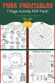 People decorate their homes with festive lights and winter decorations. Free Christmas Worksheets Coloring Sheets Word Search More Leap Of Faith Crafting