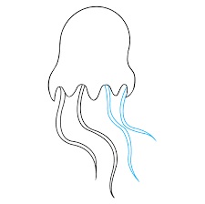 How to draw a cute jellyfish 1.draw the outline of the jellyfish, and then draw two ovals. How To Draw A Jellyfish Really Easy Drawing Tutorial