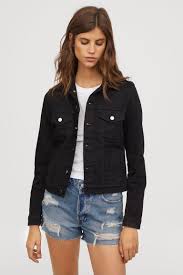 Womens Black And Blue Denim Jacket Pdp Denim Jacket Women Black Denim Jacket Denim Jacket