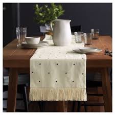 Embroidered Table Runner Cream Hearth Hand With Magnolia Embroidered Table Runner Hearth Hand With Magnolia Table Runners