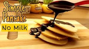 Cobalah resep berikut untuk memastikannya. Simple Pancake No Milk Resepi Penkek Tanpa Susu Sedap Mudah Youtube