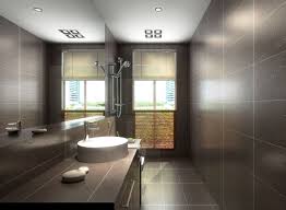 Interior Fetching Dark Brown Bathroom Design Ideas Using Dark Brown Large Tile Bathroom Wall Includin Brown Tile Bathroom Brown Bathroom Large Tile Bathroom
