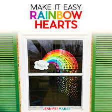 Design space for windows ® and mac ® computers and ios and android™ devices. Rainbow Of Hearts Window Show Your Love Support Jennifer Maker