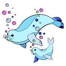 Mama And Baby Seal Coloring Book App Happy Colors Coloring Books