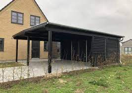 Stockholm Serien Enkelt Og Dobbelt Carport Design Din Moduo Carport Carport Ideer Haveskur Udeliv
