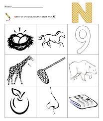 preschool letter n worksheet worksheets letters coloriage se lever le matin